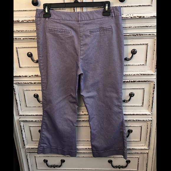 Bisou Bisou crop pants lavender size 8 spandex - Picture 13 of 15